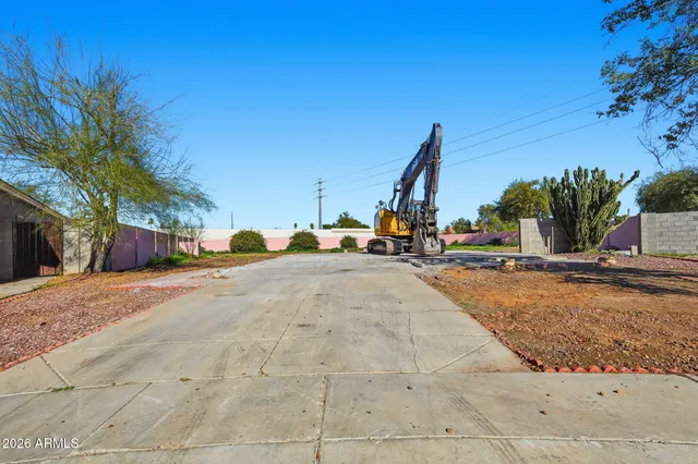 a view of outdoor space with garden