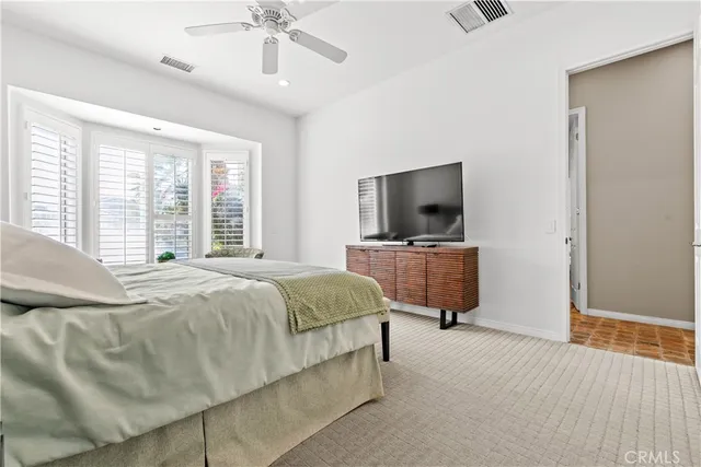 an aerial view of house with yard