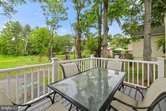 a view of a garden with a lake