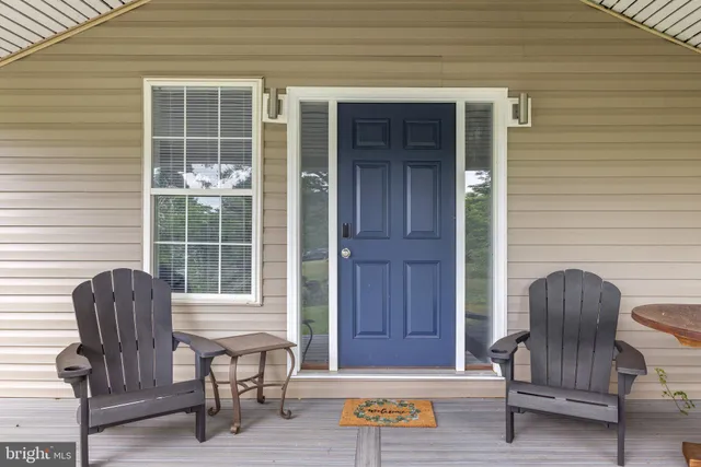 a house view with a seating space