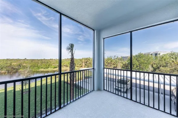 a view of a glass door from a window