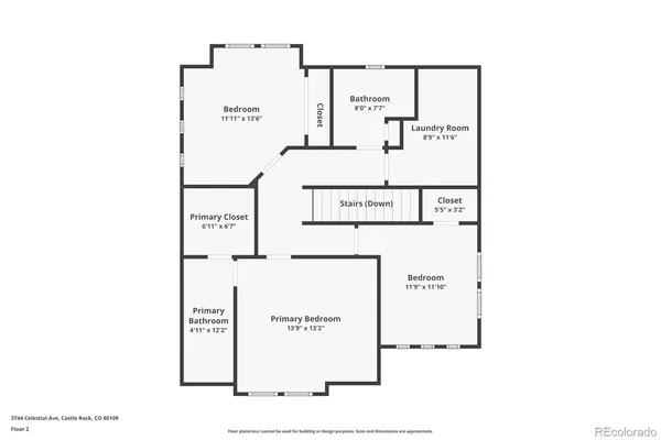 an aerial view of a highlighted house