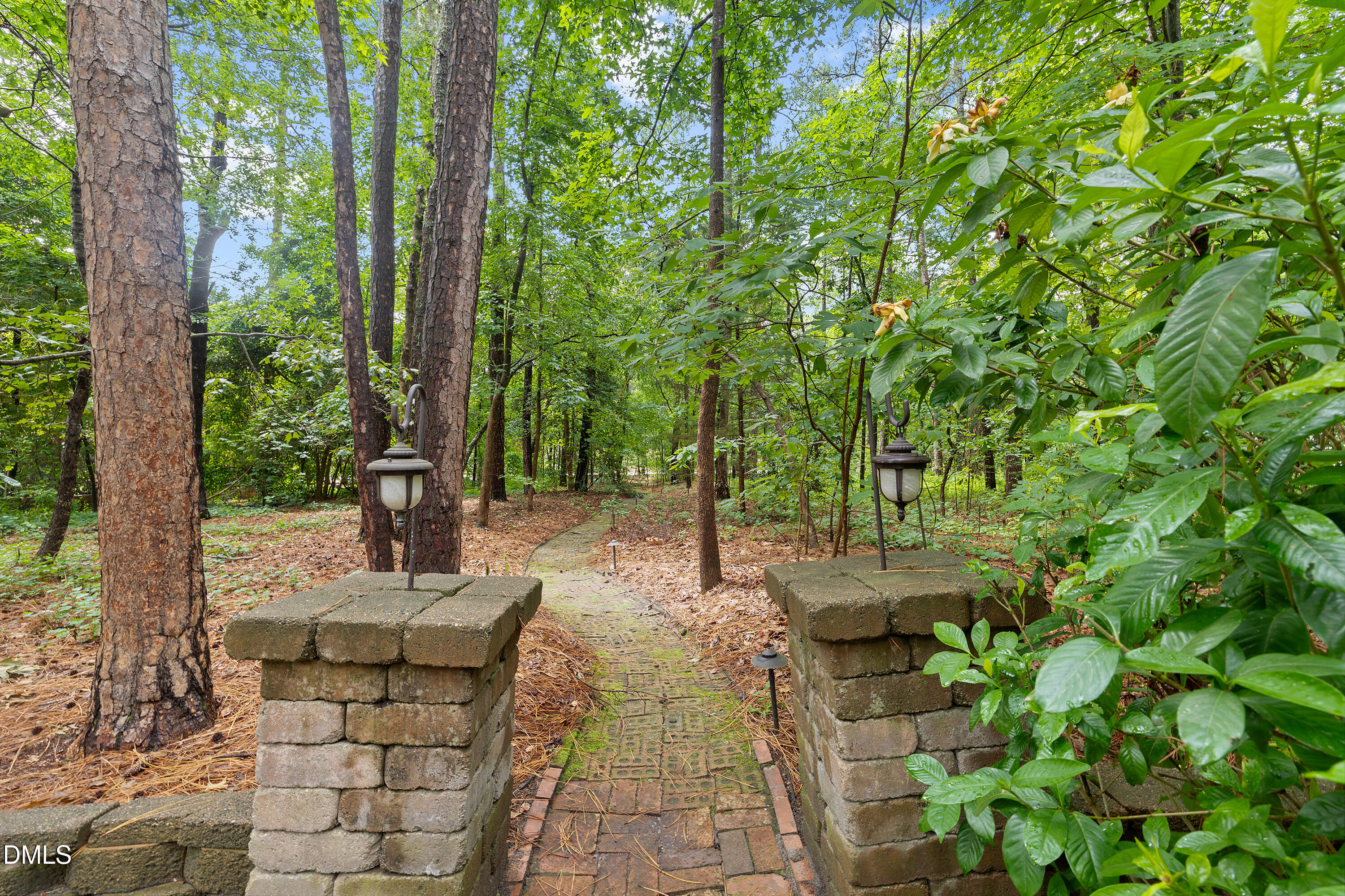 5216 Bridget Drive Raleigh, NC 27603 - Photo 29 of 30 a view of a pathway with a fountain