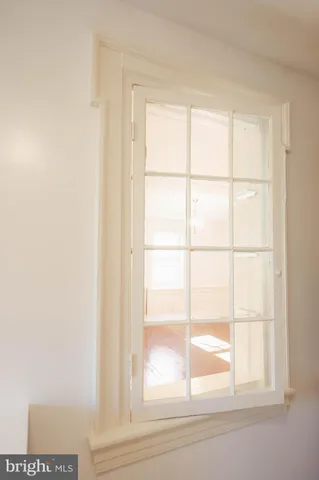 a view of a window in a room