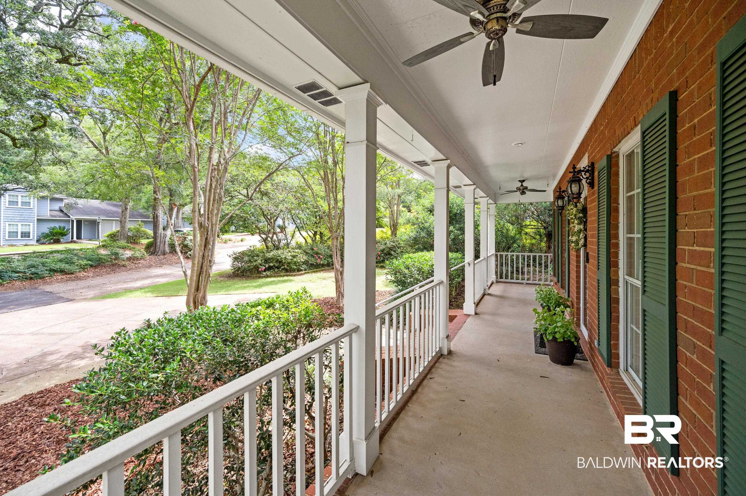 6638 Jackson Square Daphne, AL 36526 - Photo 7 of 62 View of patio with covered porch and ceiling fan