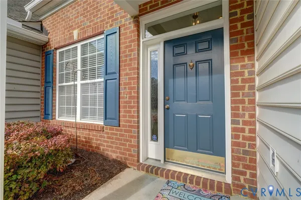 a view of a door of the house