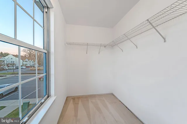 a view of a room with a balcony