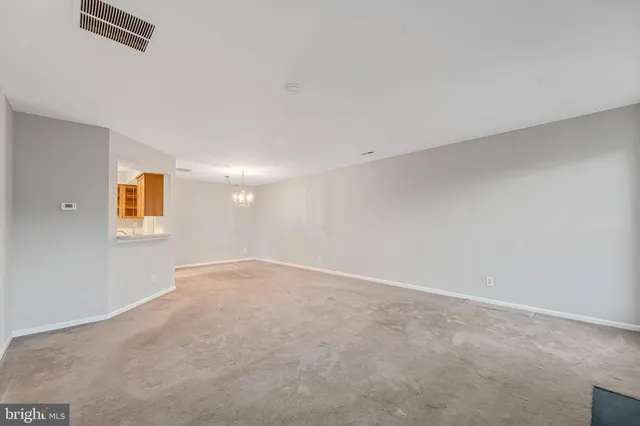 a view of an empty room