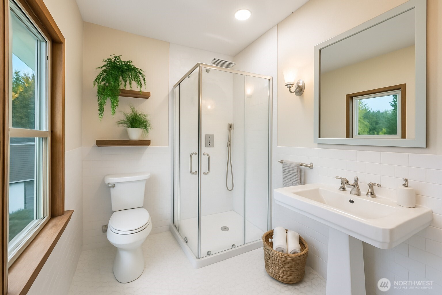 1604 Lincoln Creek Road Rochester, WA 98579 - Photo 28 of 40 a bathroom with a sink a toilet and shower