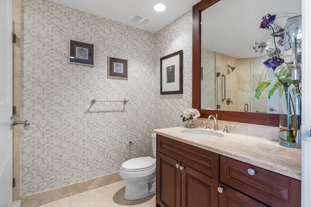 a bed room with a bed and a couch