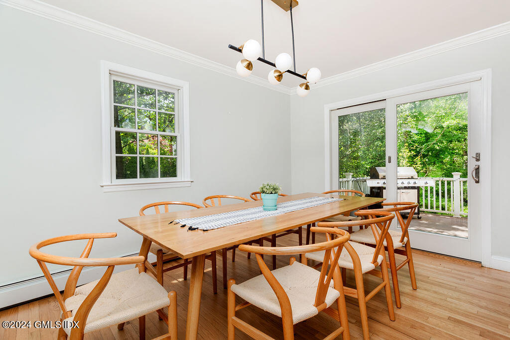 25 Griffith Road Riverside, CT 06878 - Photo 5 of 27 a view of a dining room with furniture window and outside view