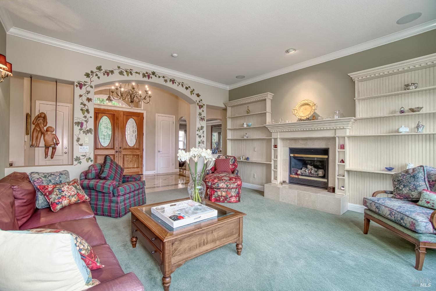 2703 Brush Creek Road Santa Rosa, CA 95404 - Photo 21 of 76 a living room with furniture and a fireplace