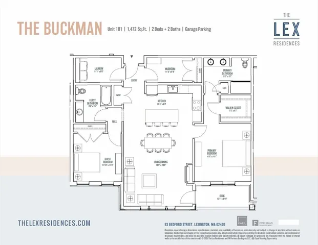 $1,199,900 | 93 Bedford Street, Unit 101, Lexington, MA 02420