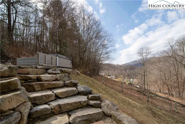 a view of a street with some trees