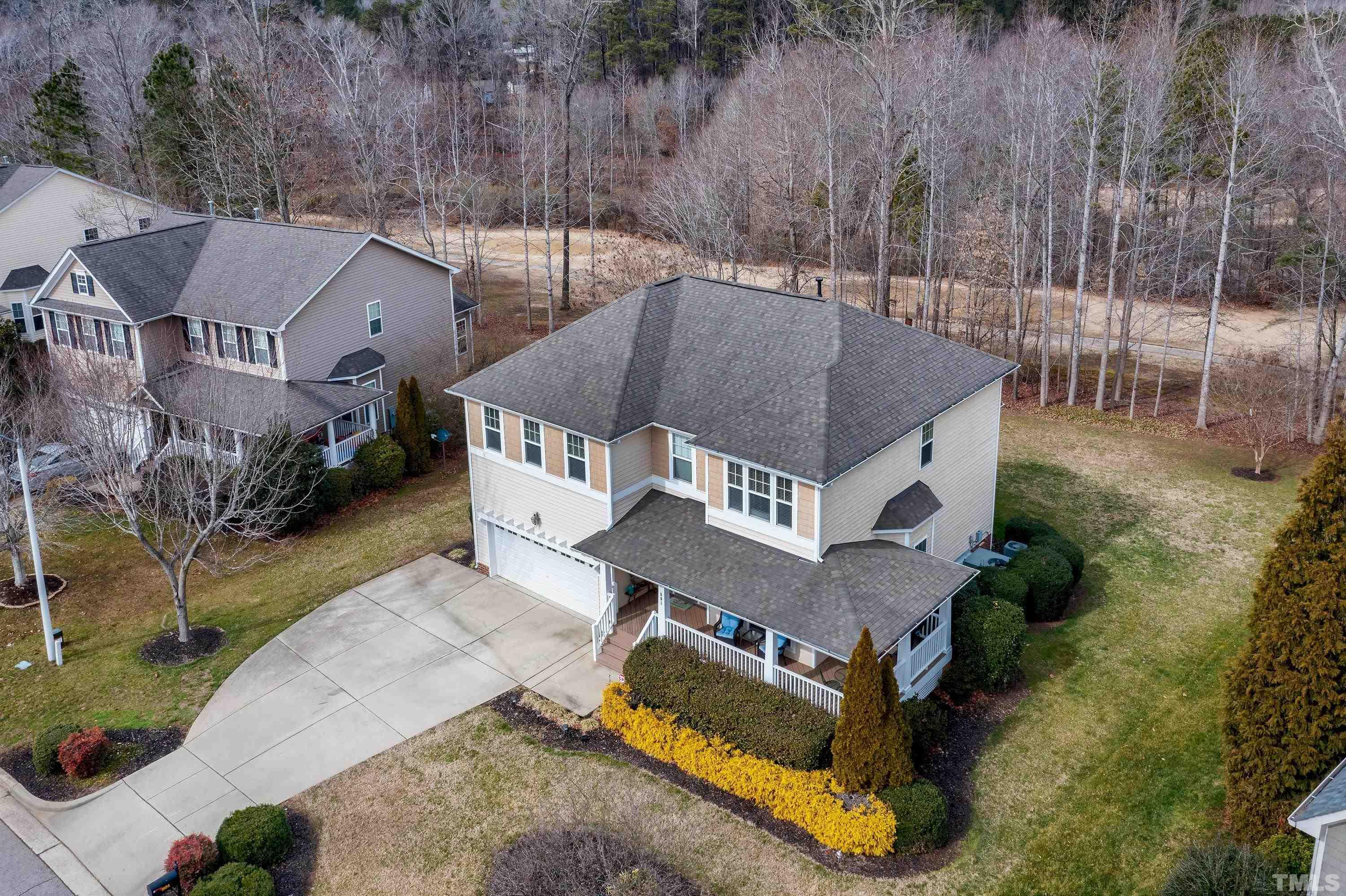 891 Seastone Street Raleigh, NC 27603 - Photo 39 of 51 an aerial view of a house with a yard swimming pool and a yard