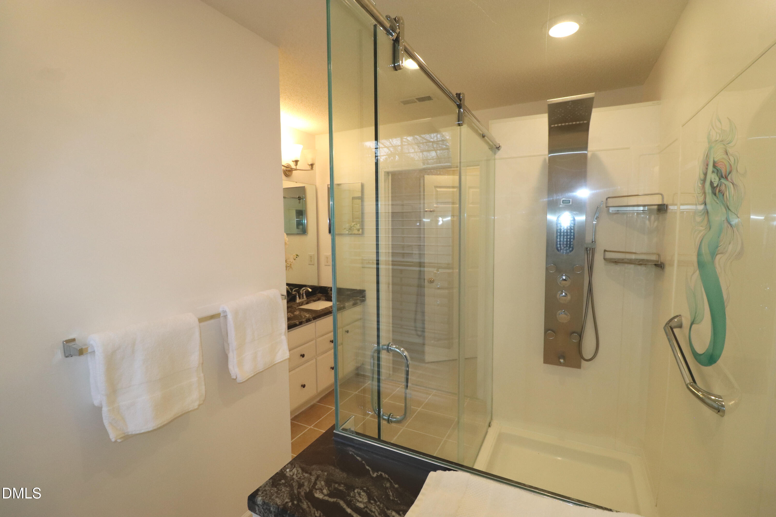 11230 Avocet Lane, Unit 102 Raleigh, NC 27617 - Photo 35 of 65 Glass Shower Feels Open