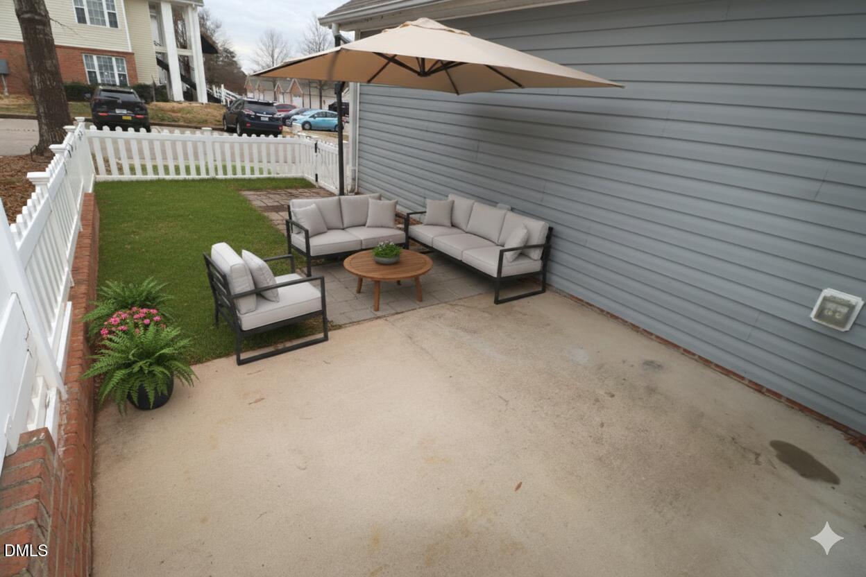 11230 Avocet Lane, Unit 102 Raleigh, NC 27617 - Photo 52 of 65 Back Patio Virtual Staging