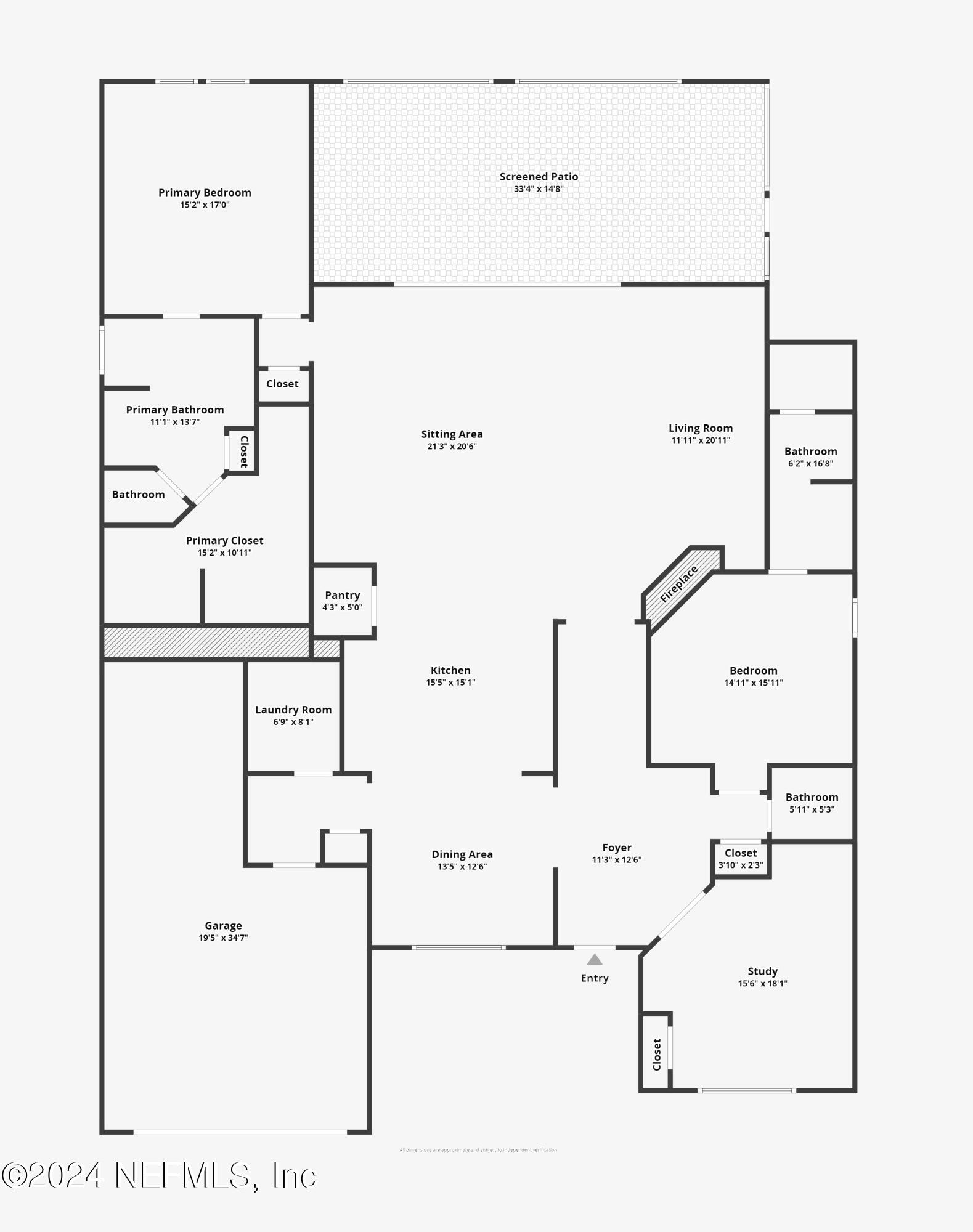 40 Tree Side Lane Ponte Vedra, FL 32081 - Photo 100 of 100 Floor plan with Tandem Garage