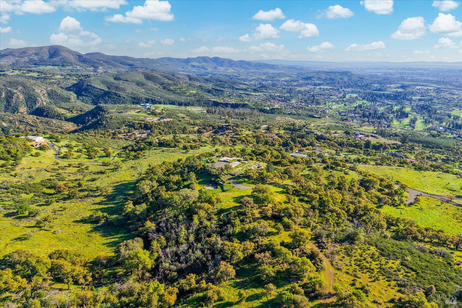 2355 Atlas Peak Road Napa, CA 94558 - Photo 10 of 22 Aerial view looking south / east