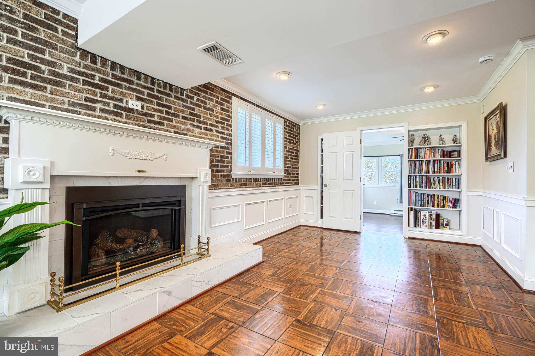 16104 Carroll Road Monkton, MD 21111 - Photo 29 of 95 gas fireplace and built-in shelving