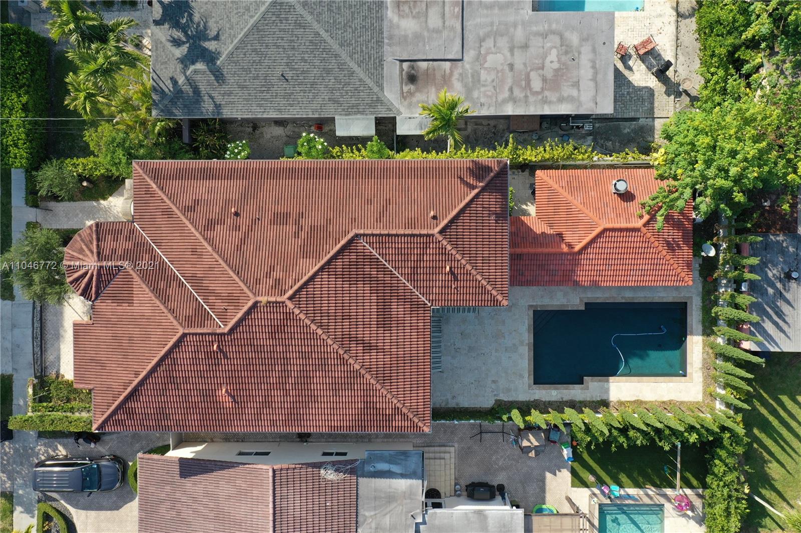 43 Southwest 20th Road Miami, FL 33129 - Photo 5 of 17 an aerial view of a house with a yard