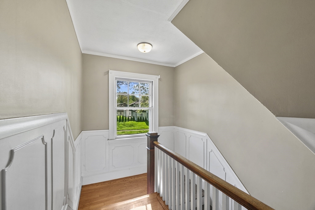54 Chatham Road Longmeadow, MA 01106 - Photo 21 of 42 a view of hallway with window and wooden floor