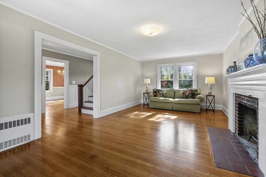 54 Chatham Road Longmeadow, MA 01106 - Photo 3 of 42 a living room with furniture and a fireplace