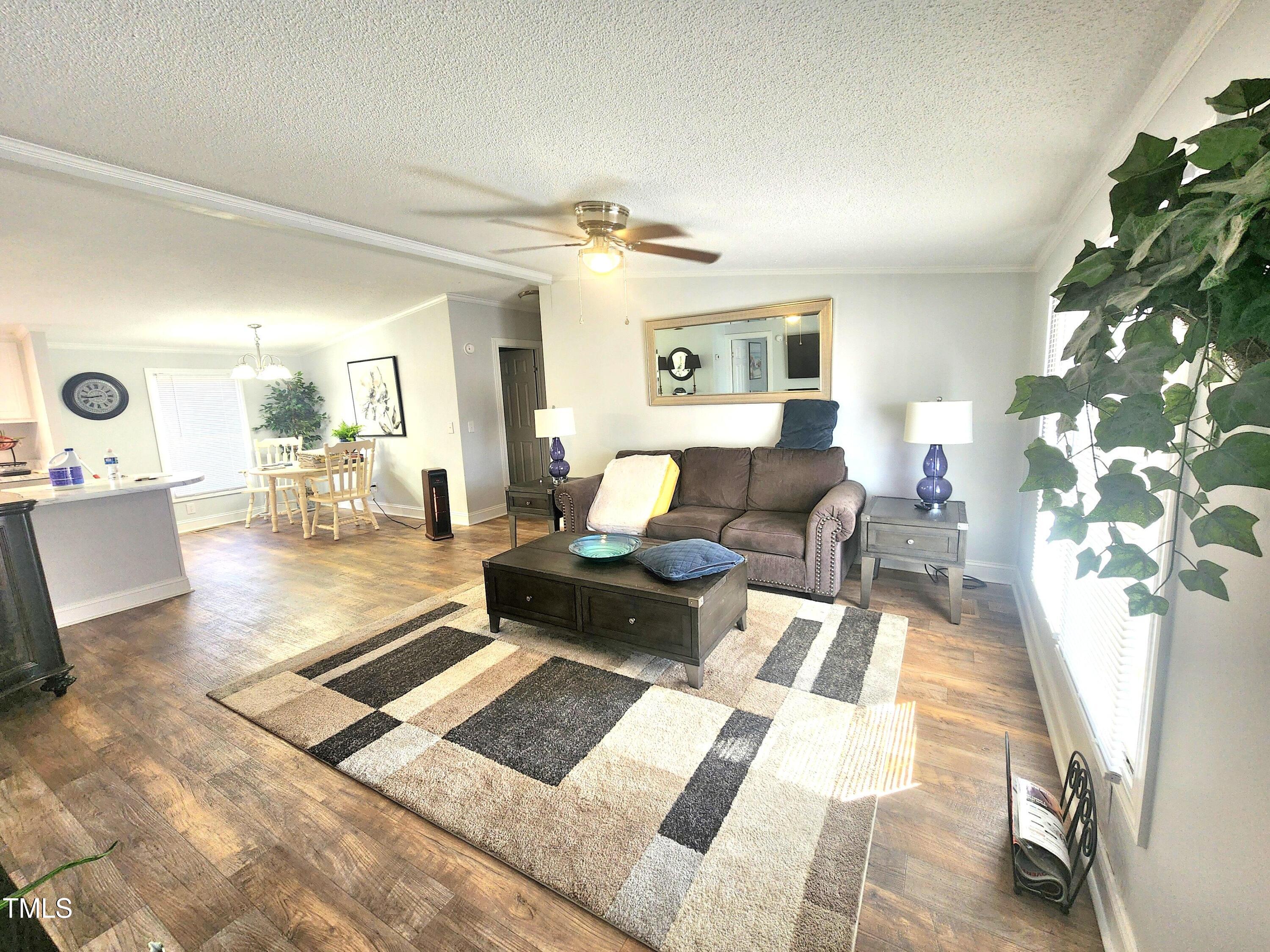 4101 Hopkins Road Middlesex, NC 27557 - Photo 5 of 17 a living room with furniture and a potted plant