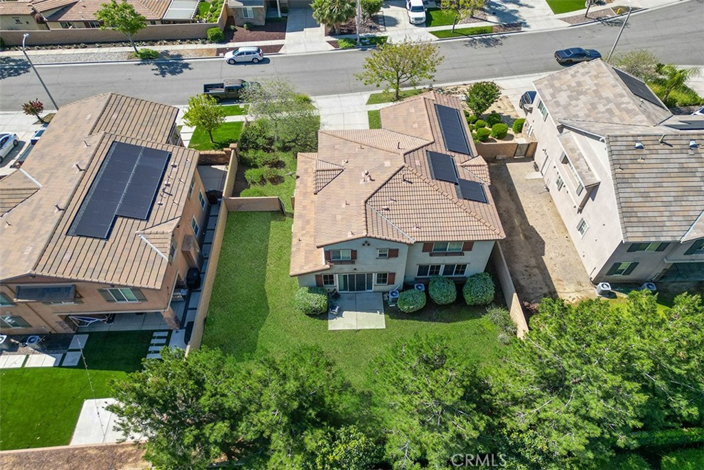 12936 Canopy Court Rancho Cucamonga, CA 91739 - Photo 29 of 30 an aerial view of a house with garden space and street view