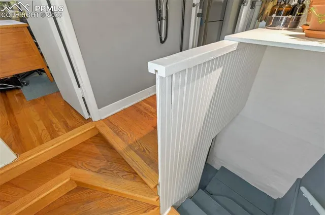 a view of a staircase