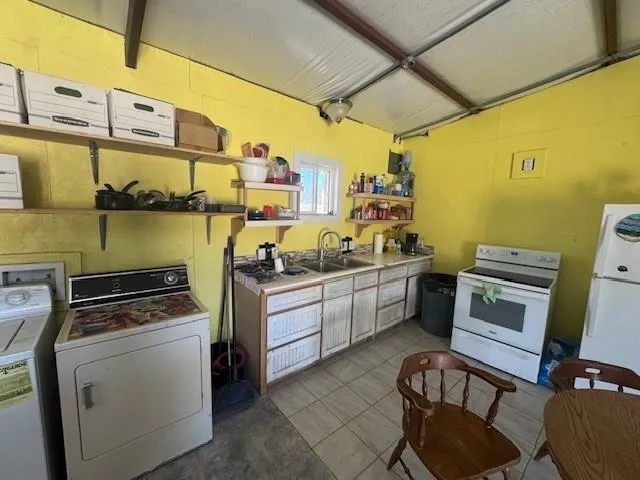 a room with storage and utility