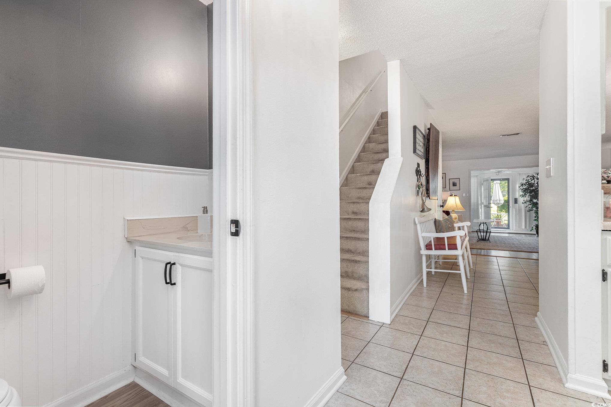 1830 Fairway Ridge Drive, Unit 6D Surfside Beach, SC 29575 - Photo 3 of 35 Interior space featuring a textured ceiling and li