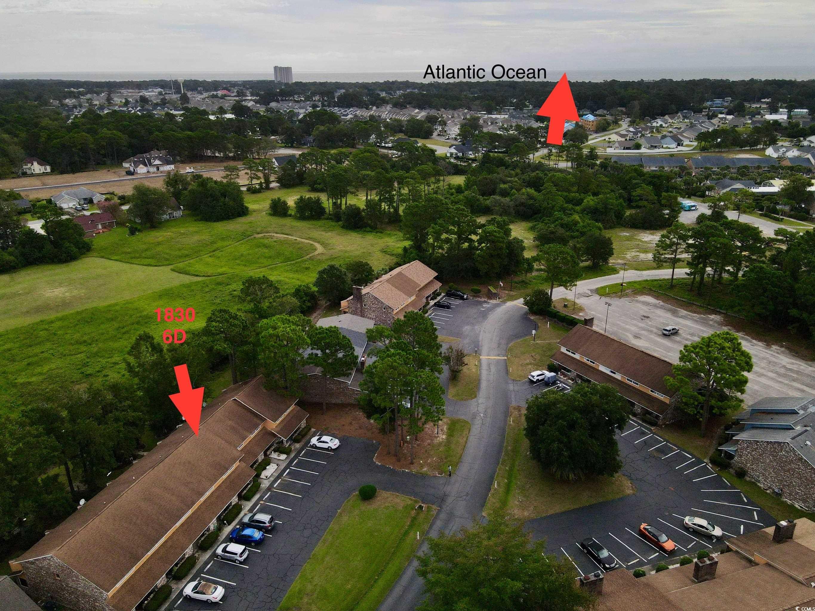 1830 Fairway Ridge Drive, Unit 6D Surfside Beach, SC 29575 - Photo 34 of 35 Bird's eye view of the Ocean