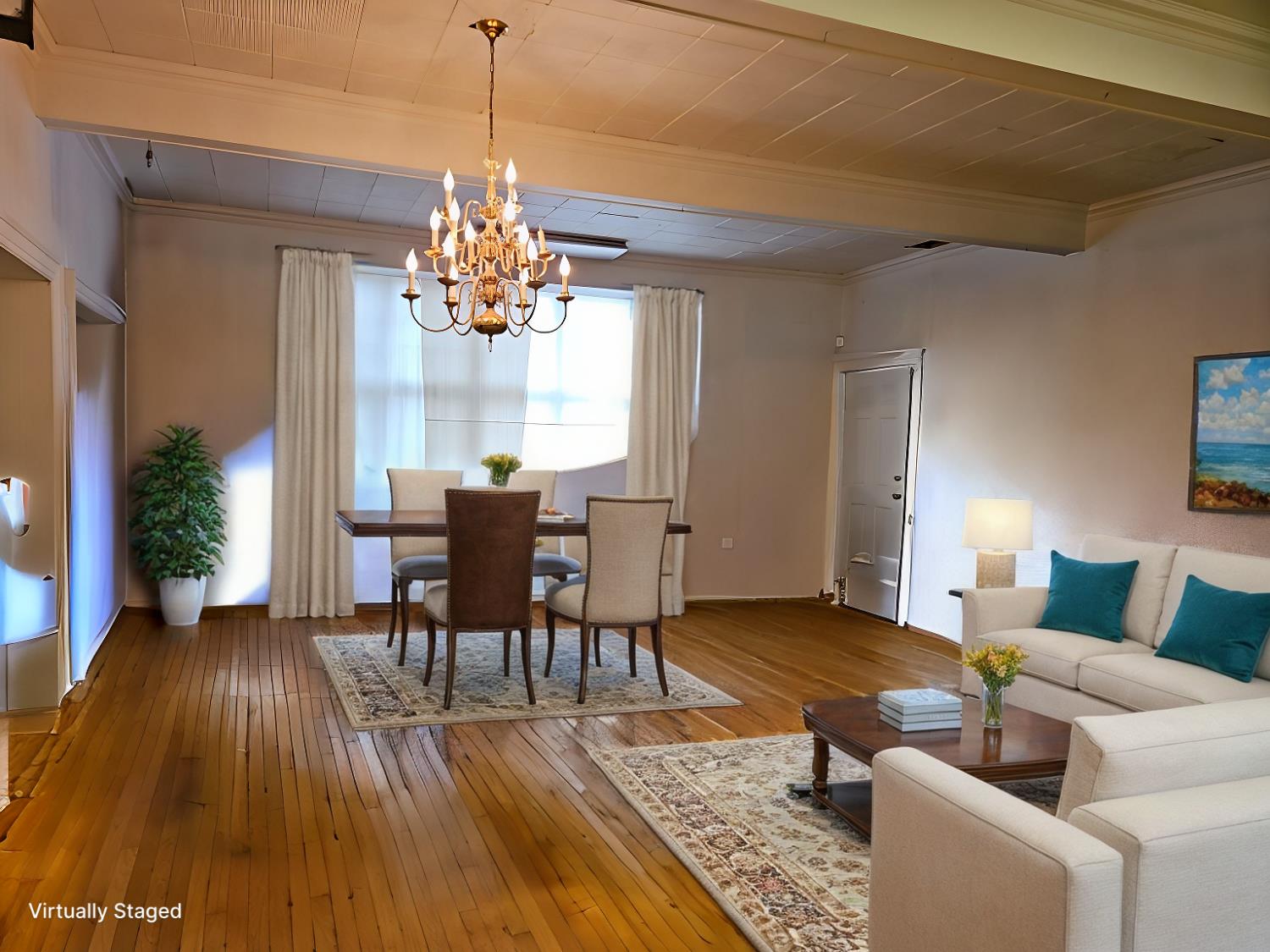 548 East Park Street Stockton, CA 95202 - Photo 6 of 29 a view of a livingroom with furniture window and wooden floor
