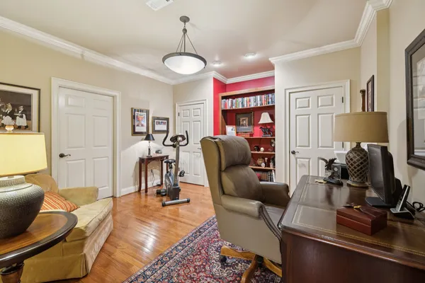 a view of a city from a balcony