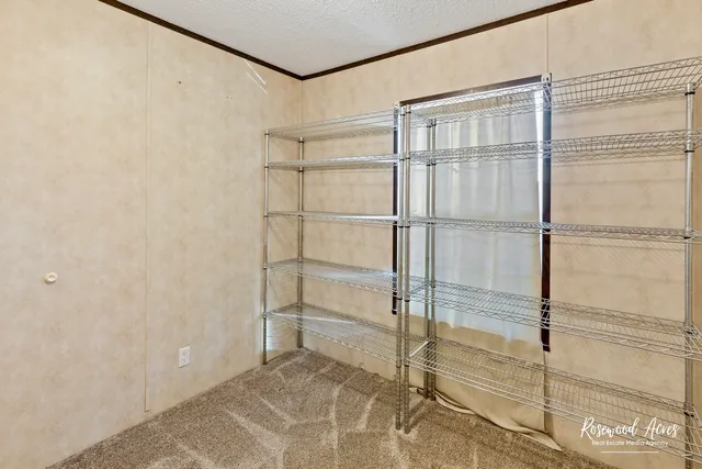 a room with walk in closet