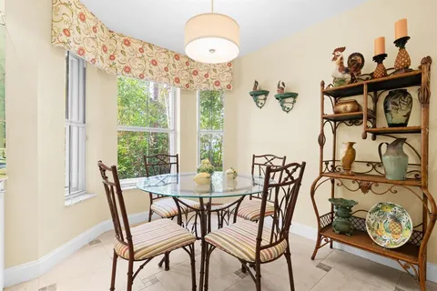 a view of a dining room with furniture musical instrument