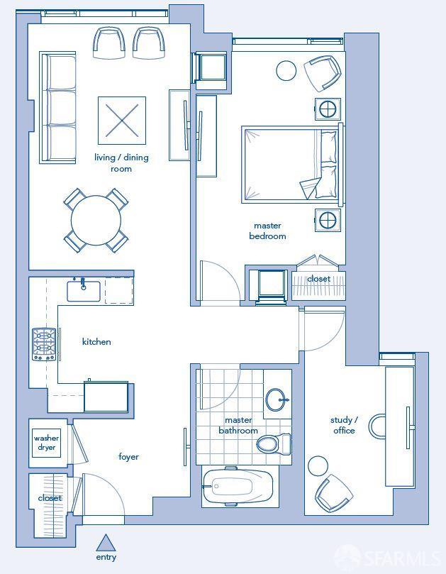 333 Main Street, Unit 4M San Francisco, CA 94105 - Photo 14 of 39 a picture of a wall with a white wall