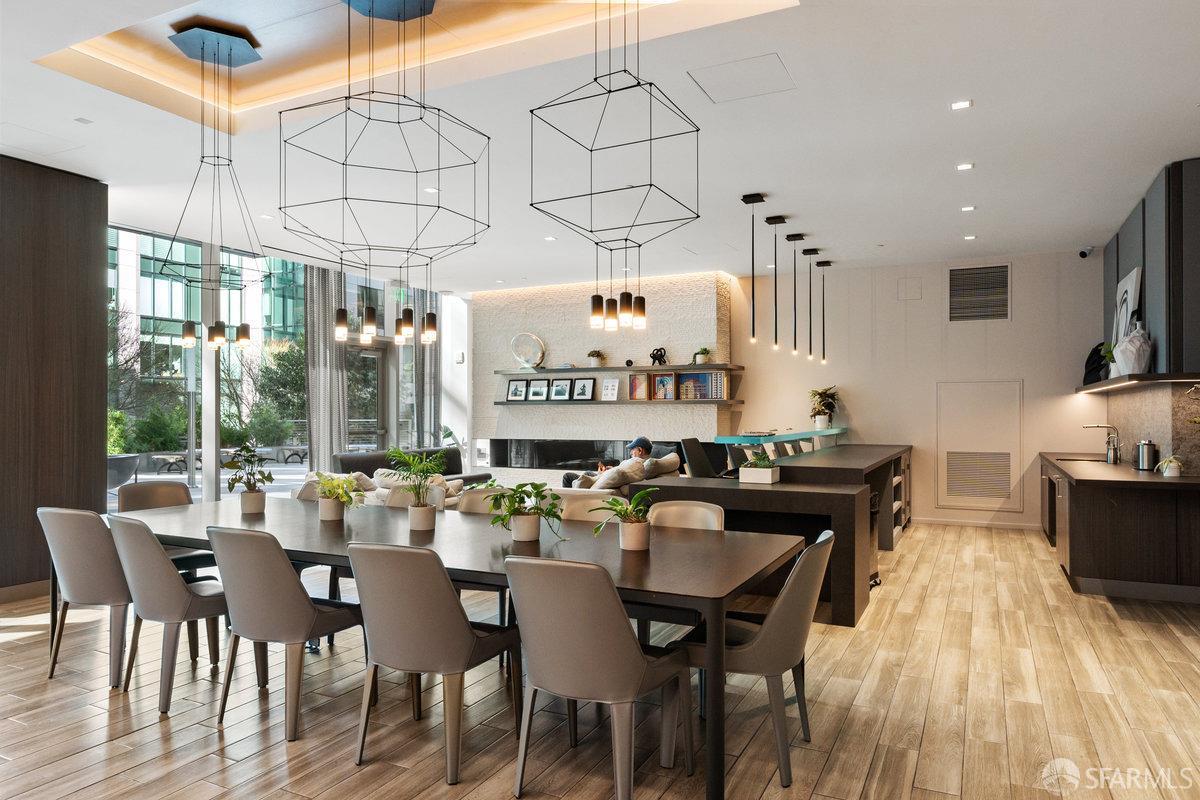 333 Main Street, Unit 4M San Francisco, CA 94105 - Photo 24 of 39 a view of a dining room with furniture window and outside view