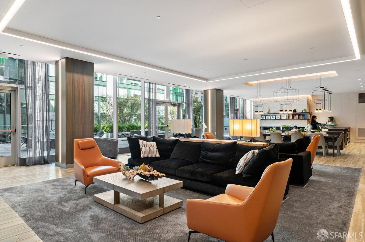 333 Main Street, Unit 4M San Francisco, CA 94105 - Photo 25 of 39 a living room with furniture and a large window