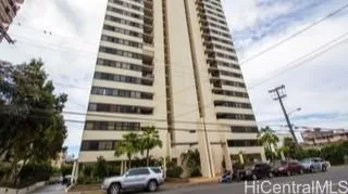 a front view of a building