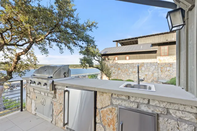 a view of a city and lake view