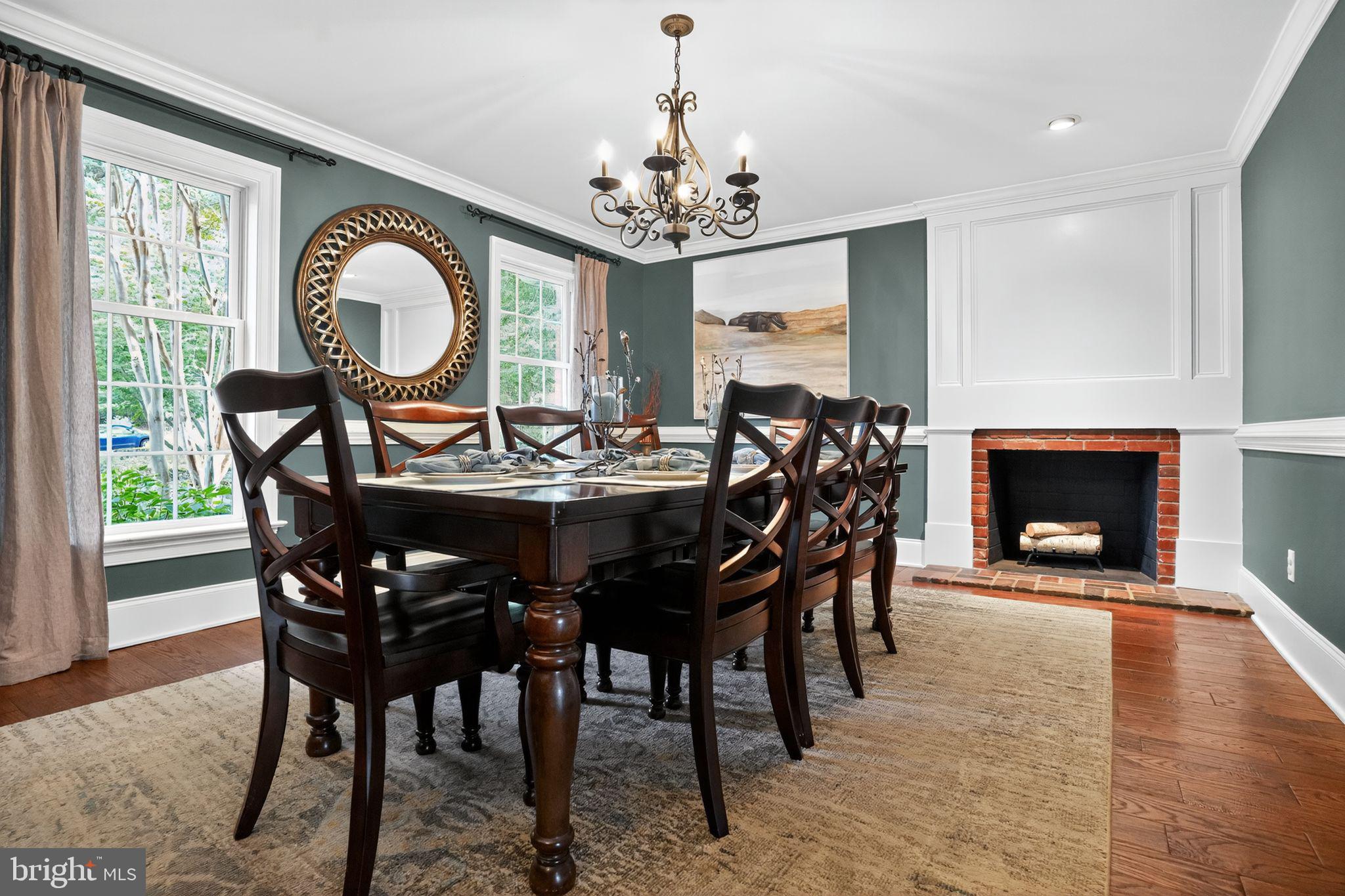 17 Fox Chase Road Malvern, PA 19355 - Photo 9 of 65 Dining Room with Fireplace