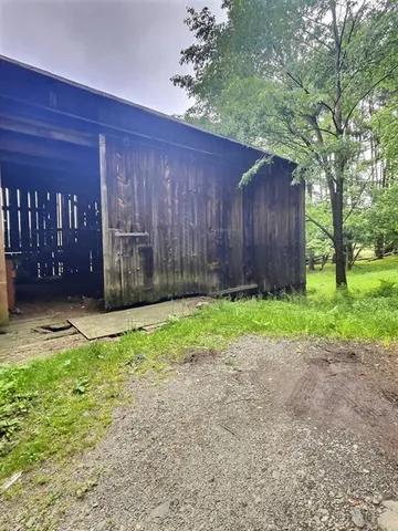 a backyard of a house