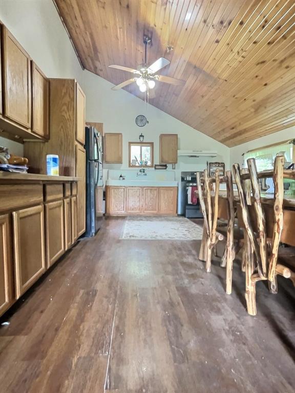 1029 Greenwood Road Marienville, PA 16239 - Photo 7 of 20 a view of a kitchen with fridge and a sink