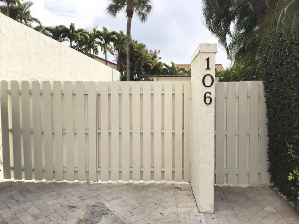 a view of wooden fence