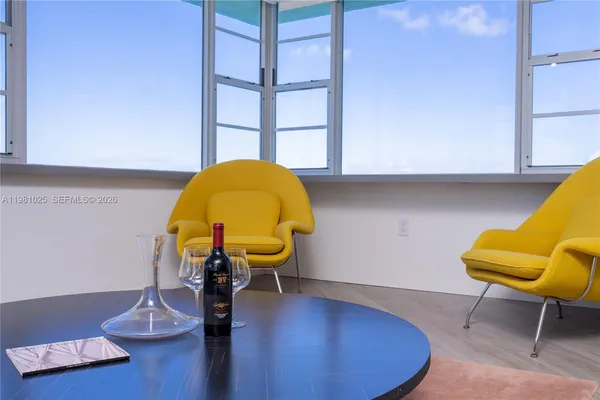 a close view of dining table