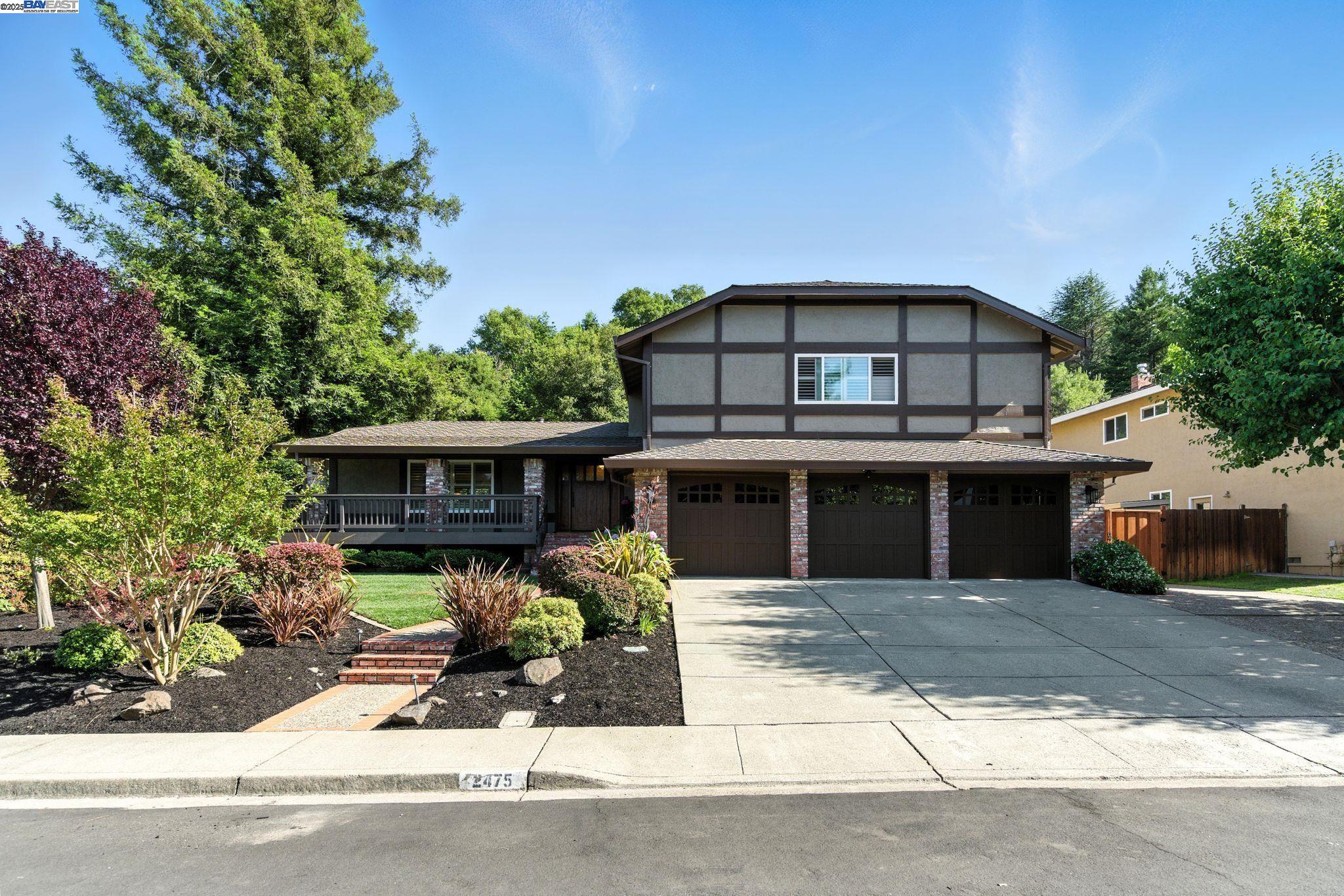a front view of a house with porch