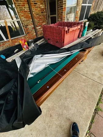 a backyard of a house