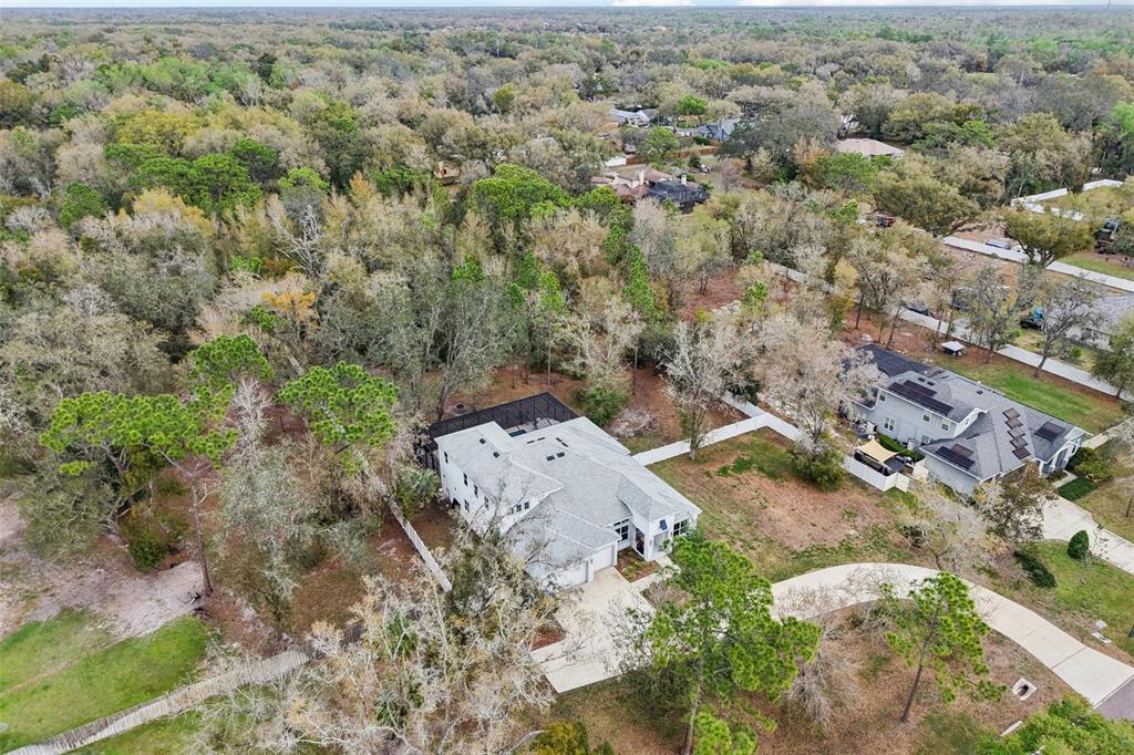2304 Clement Road Lutz, FL 33549 - Photo 34 of 35 an aerial view of a house with a yard